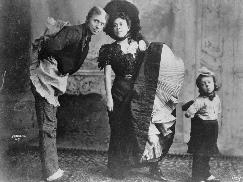 Buster Keaton as a child with his parents Joe and Myra