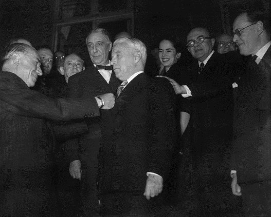 Charlie Chaplin Receiving a Medal